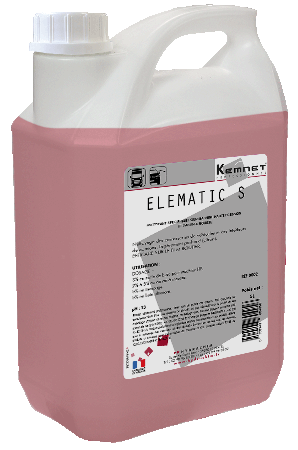 ELEMATIC S – Liquide / Prélavage & Lavage carrosserie – HygiRéa
