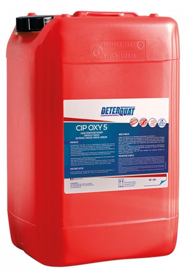 CIP OXY 5 – Désinfectant surfaces - concentré - non moussant – HygiRéa