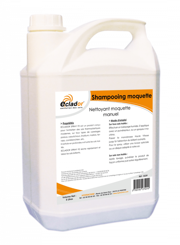 SHAMPOOING MOQUETTE – Entretien moquette – HygiRéa