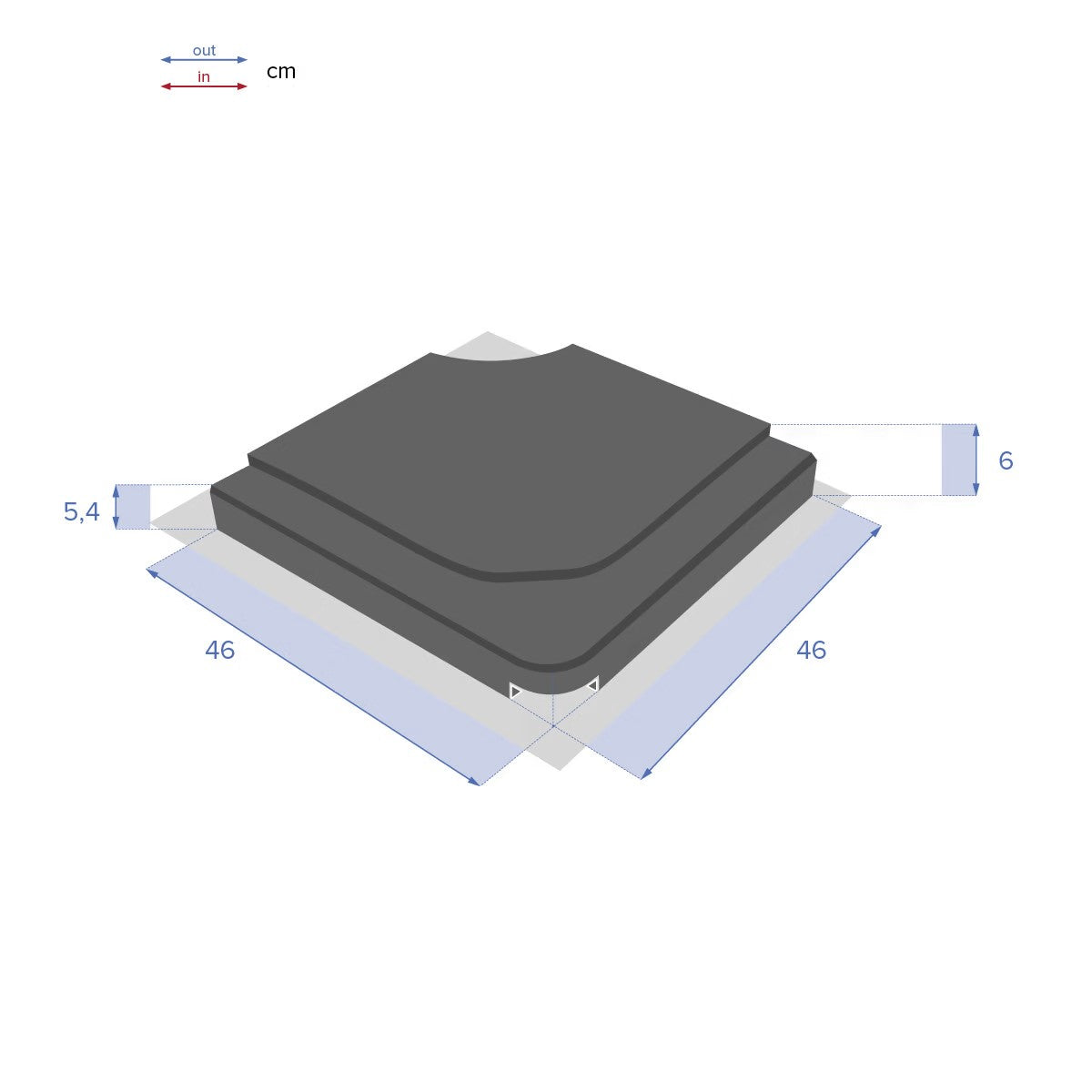 Dalle pour parasol STACIO Noir – Dalle de Parasol – HygiRéa
