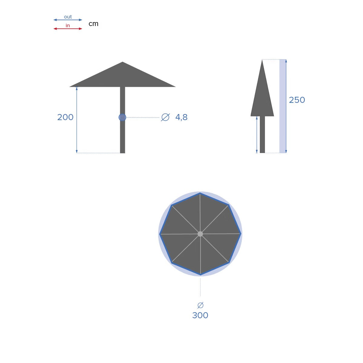 Parasol Loompa 2x3m – Parasols – HygiRéa