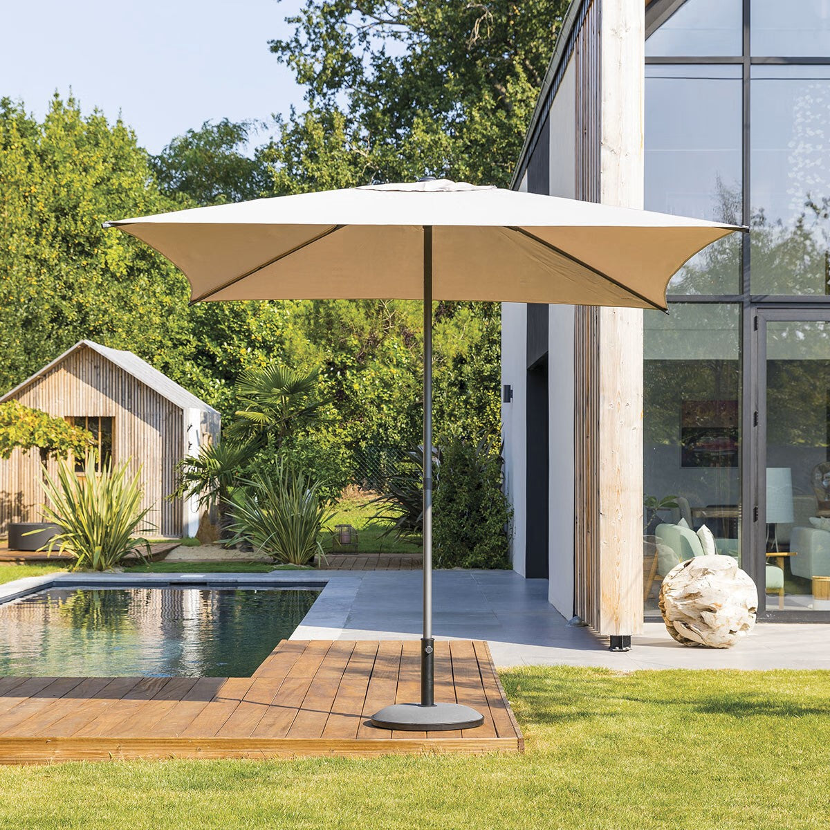 Parasol Droit Soya 2.5x2.5m – Parasols – HygiRéa