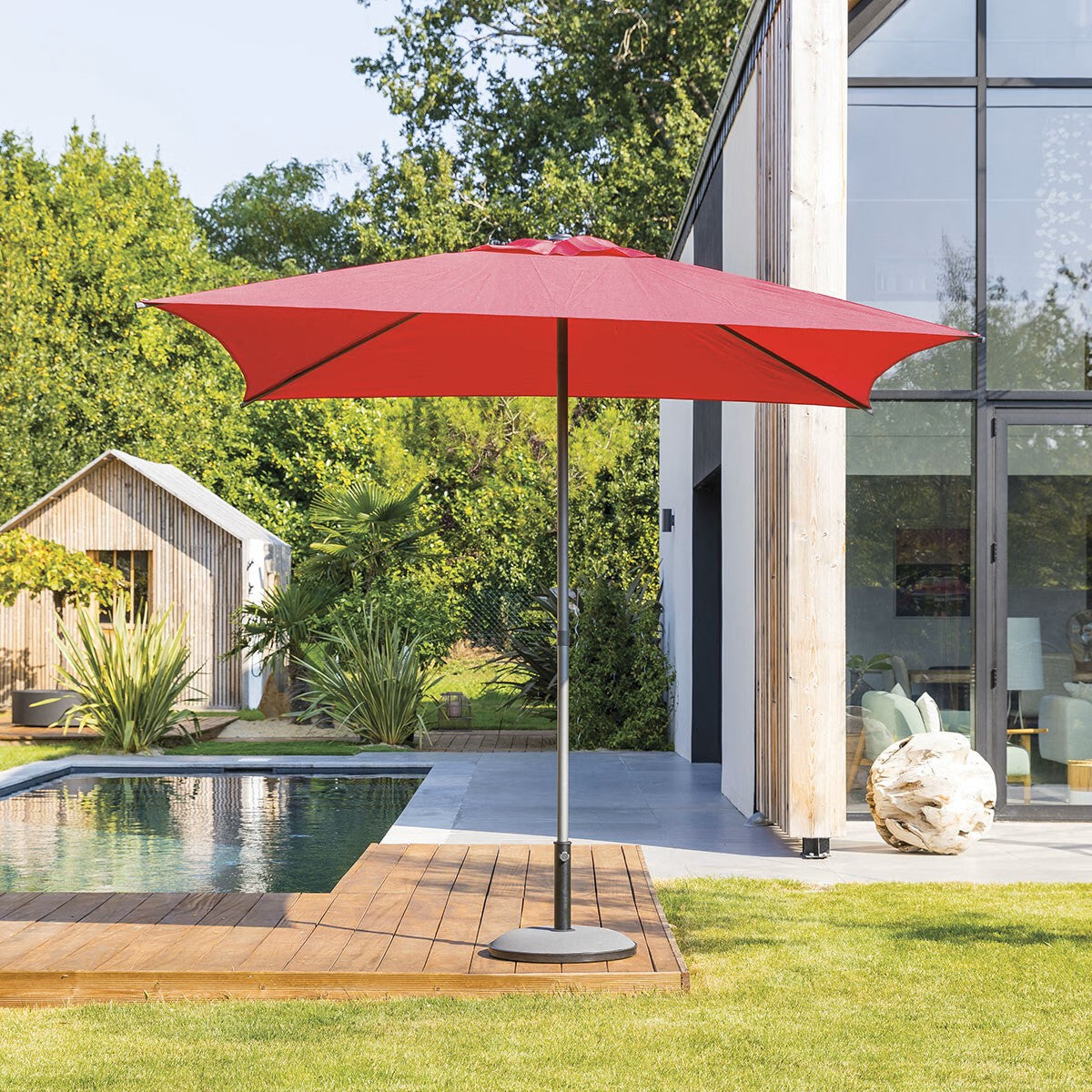 Parasol Droit Soya 2.5x2.5m – Parasols – HygiRéa