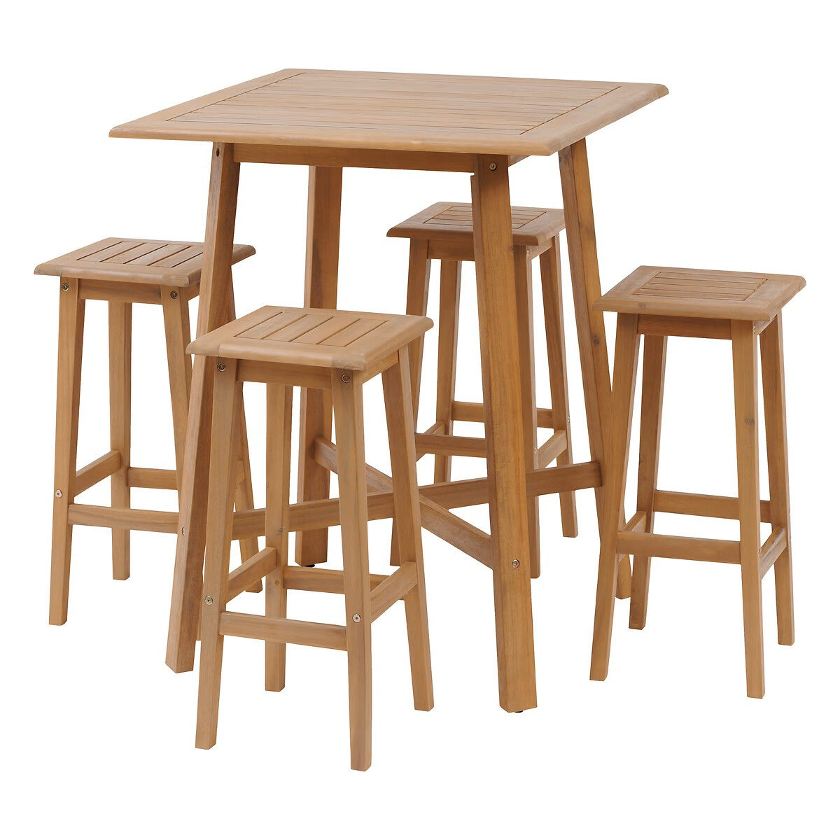 Table haute de jardin TIWI Acacia – Tables Hautes – HygiRéa