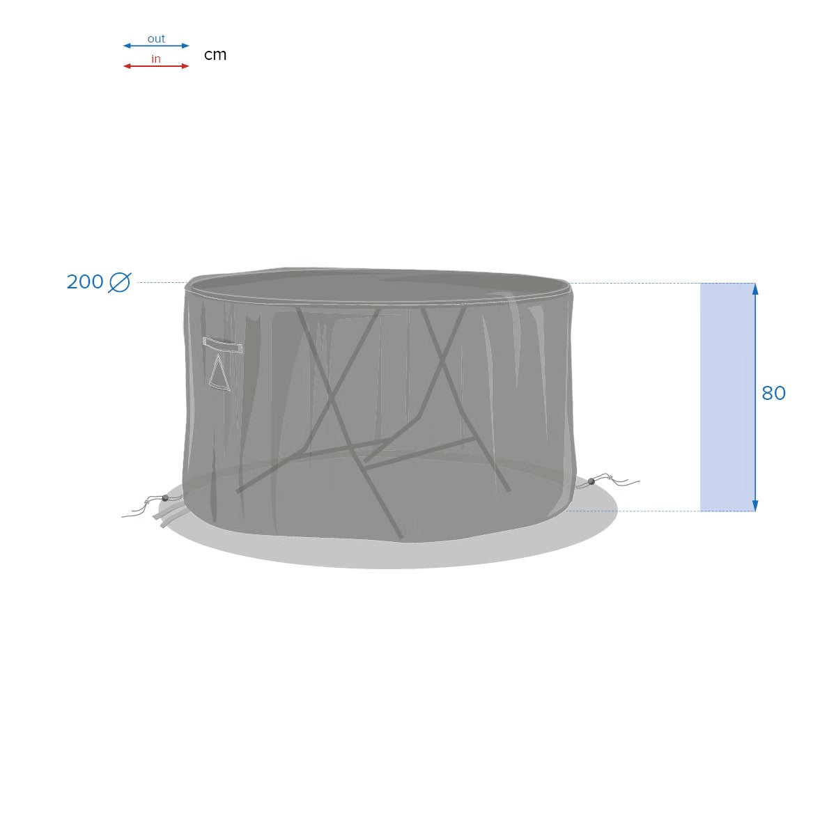 Housse de protection HAMBO pour table ronde – Housses de Tables – HygiRéa