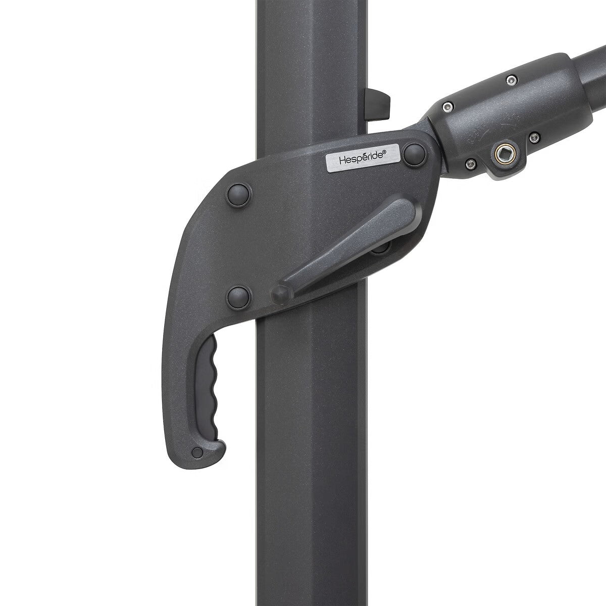 Parasol déporté MELHIA Bleu Canard / Graphite – Parasols – HygiRéa