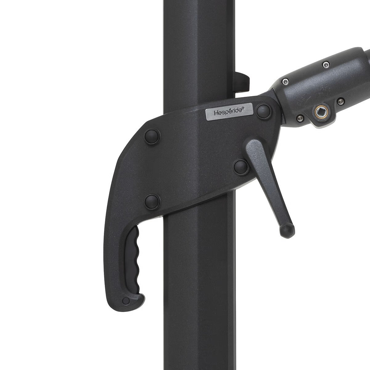 Parasol déporté rectangulaire multi-toile MELHIA Anthracite – Parasols – HygiRéa