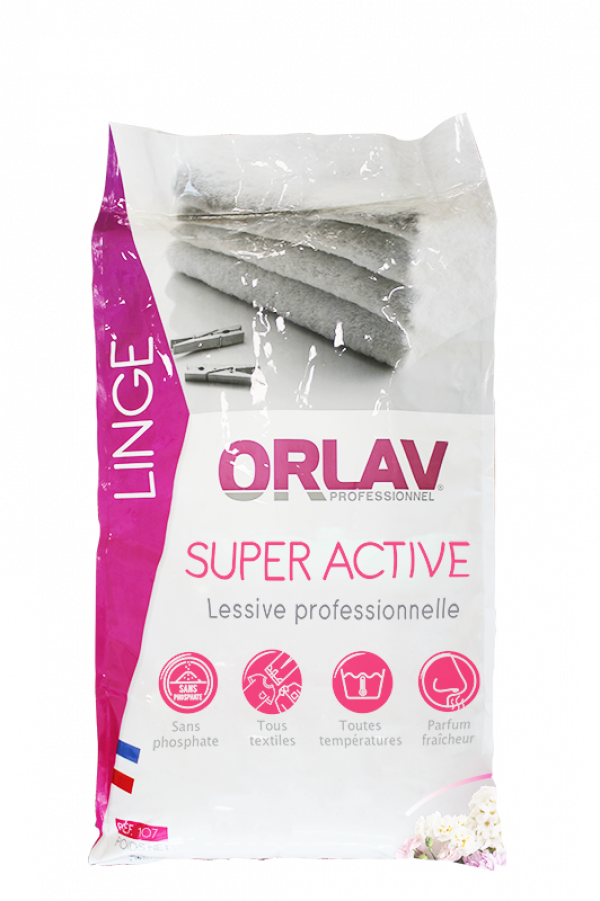 SUPER ACTIVE – Lessive poudre – HygiRéa