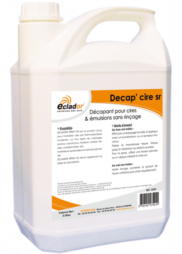 DÉCAP'CIRE SR – Decapage sol – HygiRéa