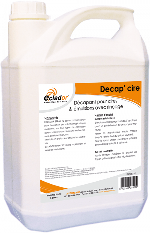 DECAP CIRE (AVEC RINCAGE) – Decapage sol – HygiRéa