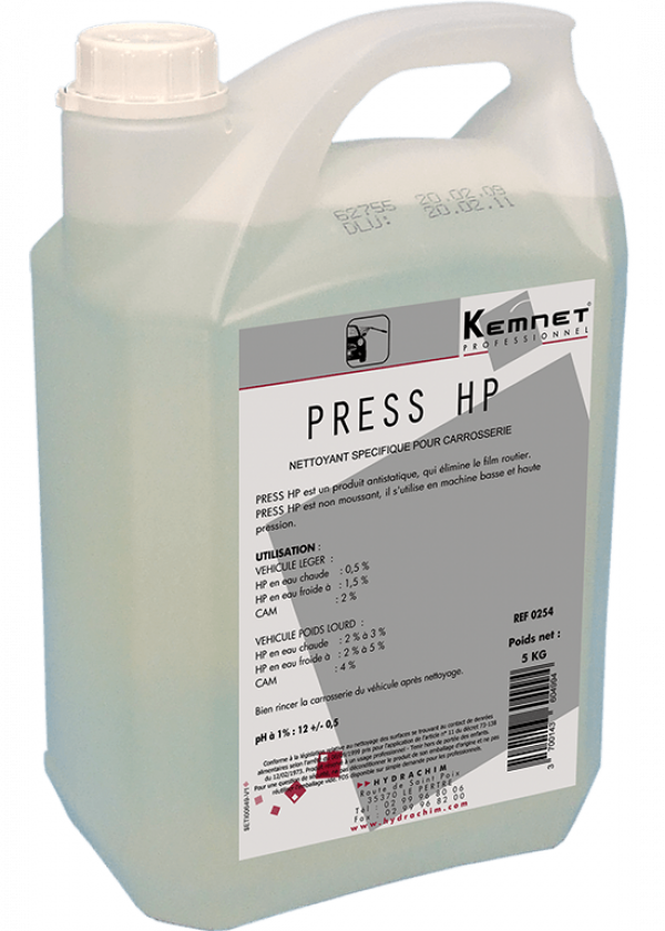 PRESS HP, CARROSSERIES POIDS LOURDS – Liquide / Prélavage & Lavage carrosserie – HygiRéa