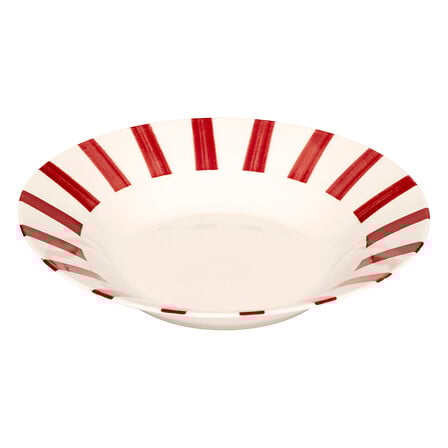 Assiette creuse Chéri diam 20 cm rouge