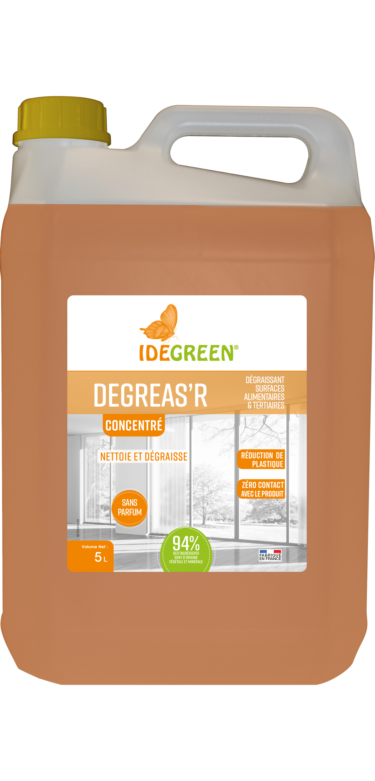 DEGRAISSANT Concentré SURFACES ALIMENTAIRES ET TERTIAIRES