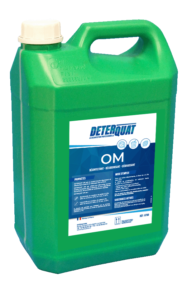 DETERQUAT OM – Désinfection / Détergence local poubelle – HygiRéa