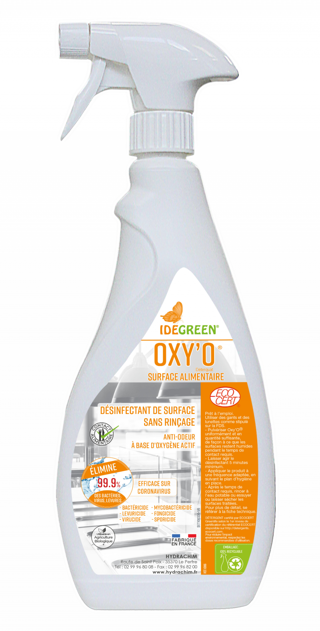 OXY'O - ECODETERGENT ECOCERT – Sols et Surfaces – HygiRéa