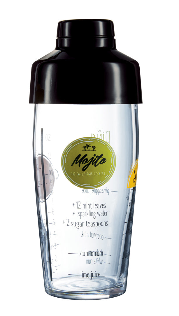 SHAKER A COCKTAIL EN VERRE FUSION – Accessoire du bar – HygiRéa