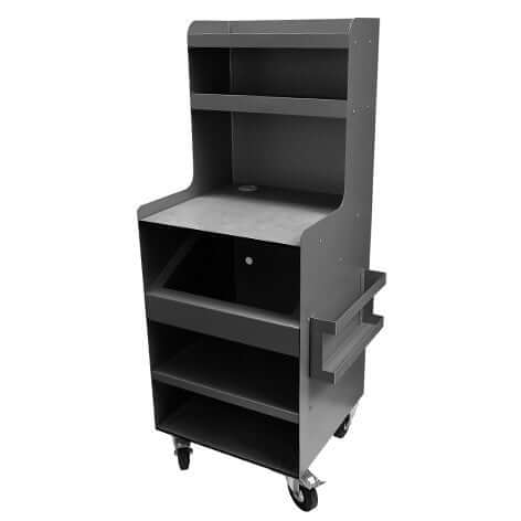 HANA DESSERTE EXT HAUTE-GRIS BASALT+PIERRE DE LAVE – Meuble Snacking – HygiRéa