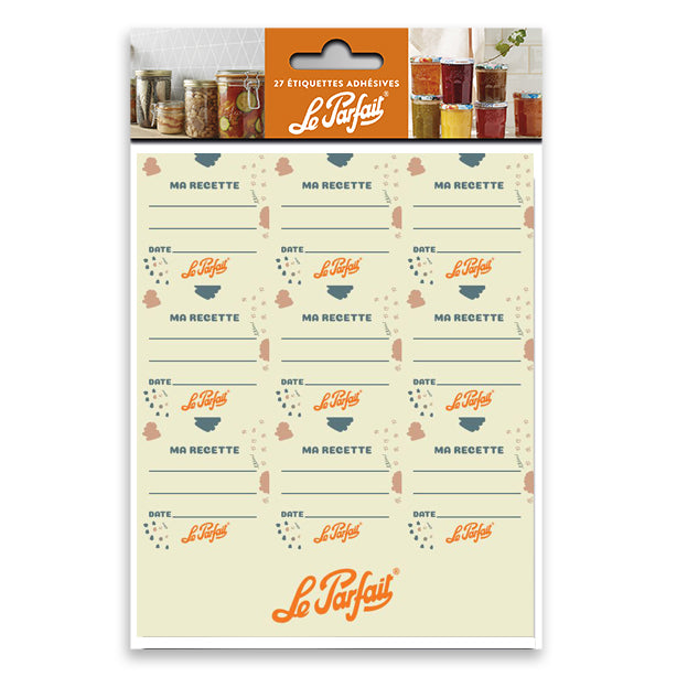 SACHET DE 27 ÉTIQUETTES ADHÉSIVES LE PARFAIT – Conservation – HygiRéa