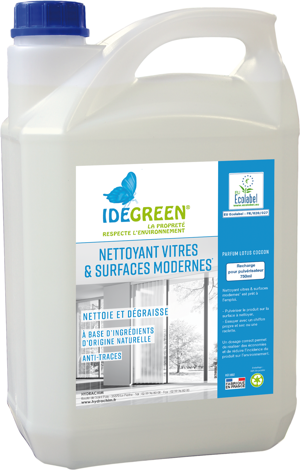 NETTOYANT VITRES & SURFACE MODERNES - ECOLABEL – Vitres et Surfaces Modernes – HygiRéa