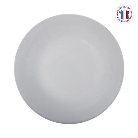 Assiette creuse Jeanne diam 20 cm blanc