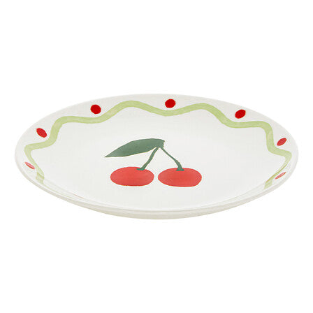 Assiette à dessert Fruity diam 19 cm cerise
