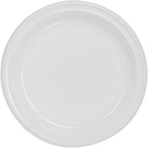Assiettes blanc rondes 20.5cm Réutilisables – Assiettes Réutilisables – HygiRéa