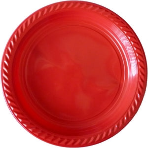 Assiettes rondes plastique 22cm x20 pièces réutilisable – Assiettes Réutilisables – HygiRéa
