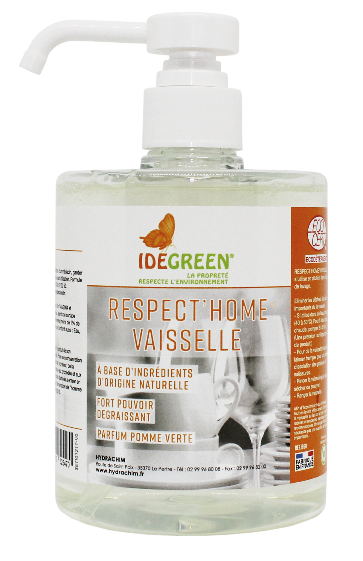 RESPECT'HOME VAISSELLE - ECODETERGENT ECOCERT – Vaisselle plonge – HygiRéa