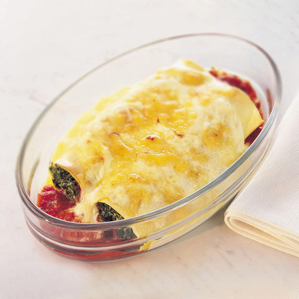 PLAT OVALE ICONICS 21X13X5CM EN VERRE – Cuisson au four – HygiRéa