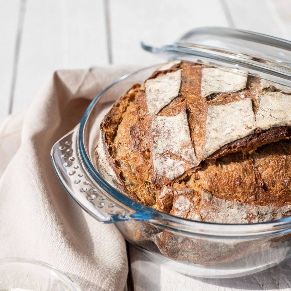 COCOTTE RONDE CLASSIC 3.7L 32X26CM EN VERRE – Cuisson au four – HygiRéa