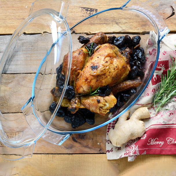 COCOTTE OVALE EN VERRE 4,5L 38X23X15CM CLASSIC – Cuisson au four – HygiRéa