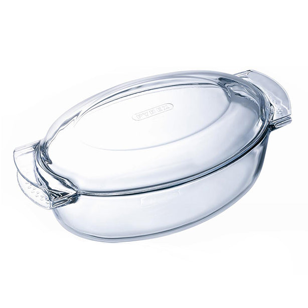 COCOTTE OVALE EN VERRE 4,5L 38X23X15CM CLASSIC – Cuisson au four – HygiRéa
