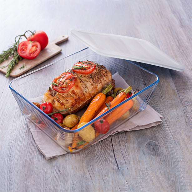 PLAT RECTANGLE COOK AND FREEZE 19X14CM-800ML AVEC COUVERCLE – Cuisson au four – HygiRéa