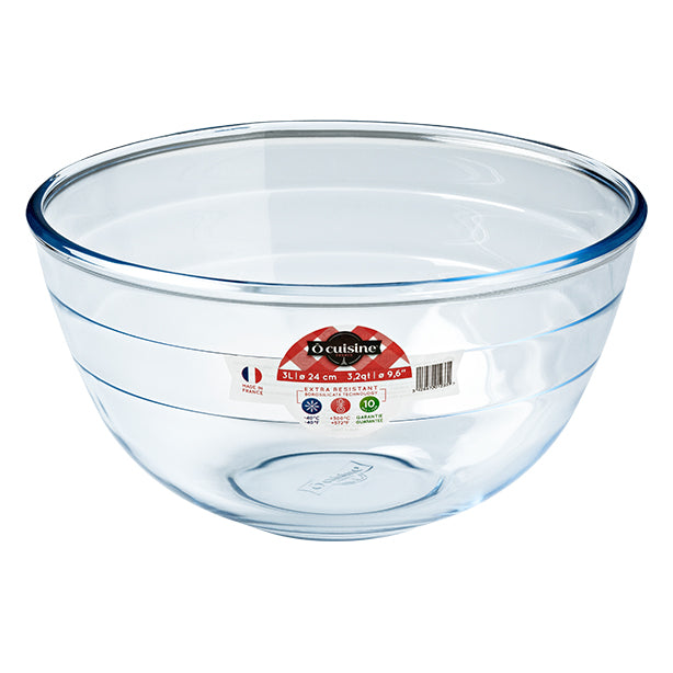 JATTE VERRE 24CM 3L O CUISINE – Préparation culinaire – HygiRéa