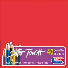 Serviettes soft touch 38x38cm 2 plis – Serviettes Jetables – HygiRéa