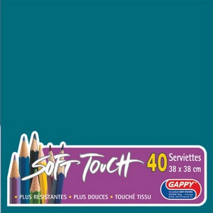 Serviettes soft touch 38x38cm 2 plis – Serviettes Jetables – HygiRéa