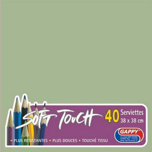 Serviettes soft touch 38x38cm 2 plis – Serviettes Jetables – HygiRéa