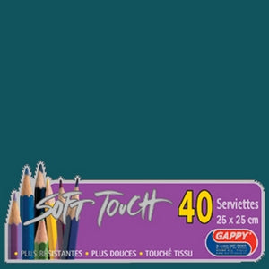 Serviettes soft touch 25x25cm 2 plis X840 Pièces – Serviettes Jetables – HygiRéa