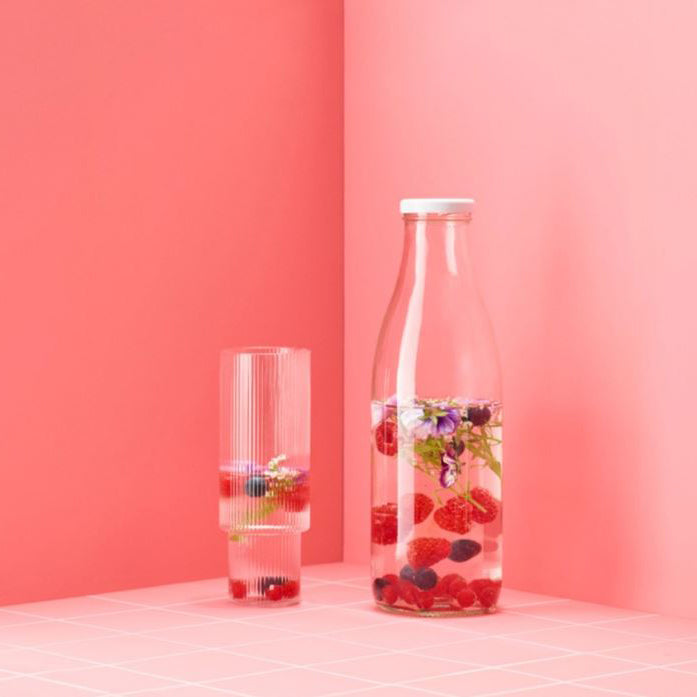 BOUTEILLE FRAICHEUR 1L EN VERRE AVEC BOUCHON – Carafe, pichet et bouteille – HygiRéa