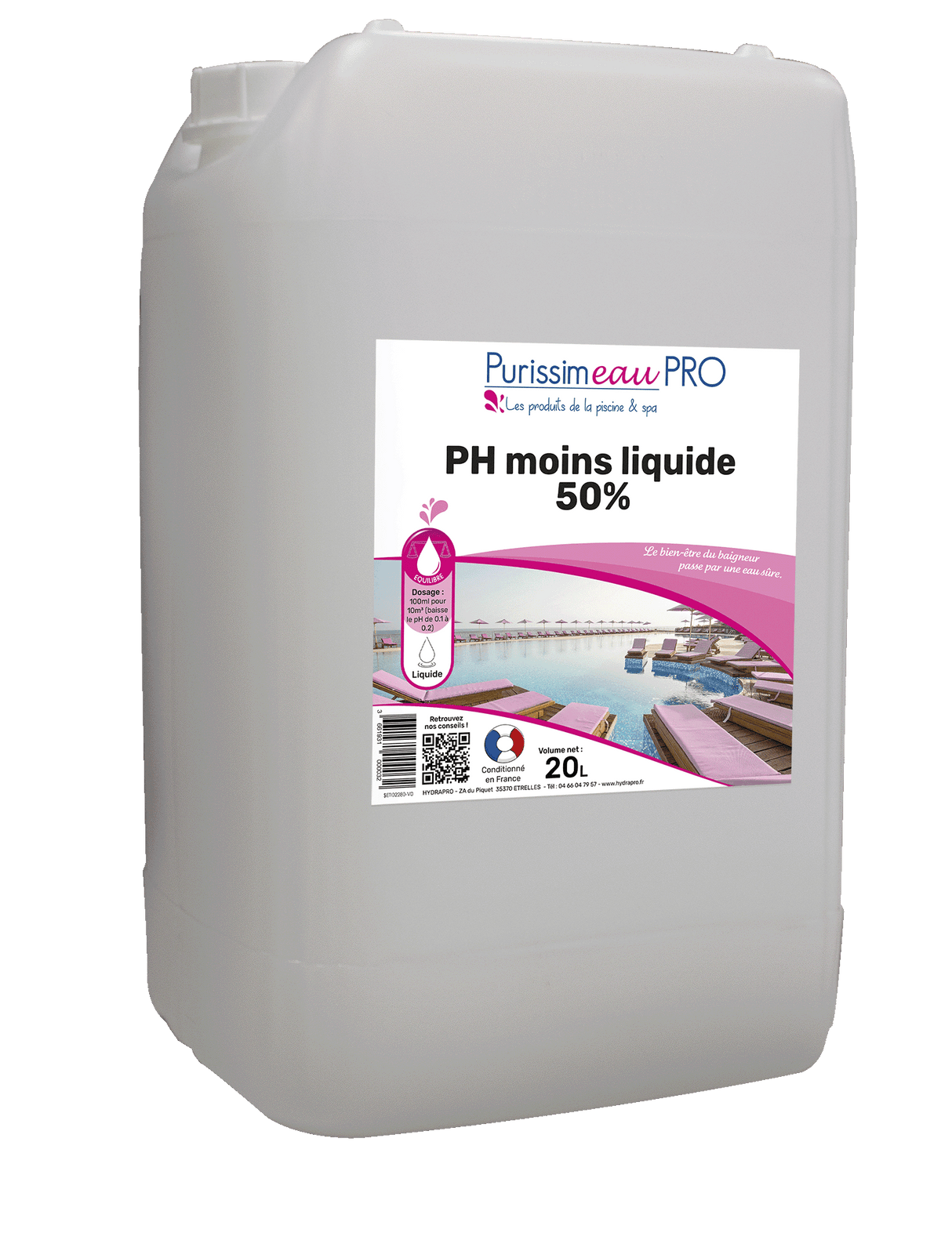 PH - LIQUIDE 50% – Equilibre de l'eau – HygiRéa