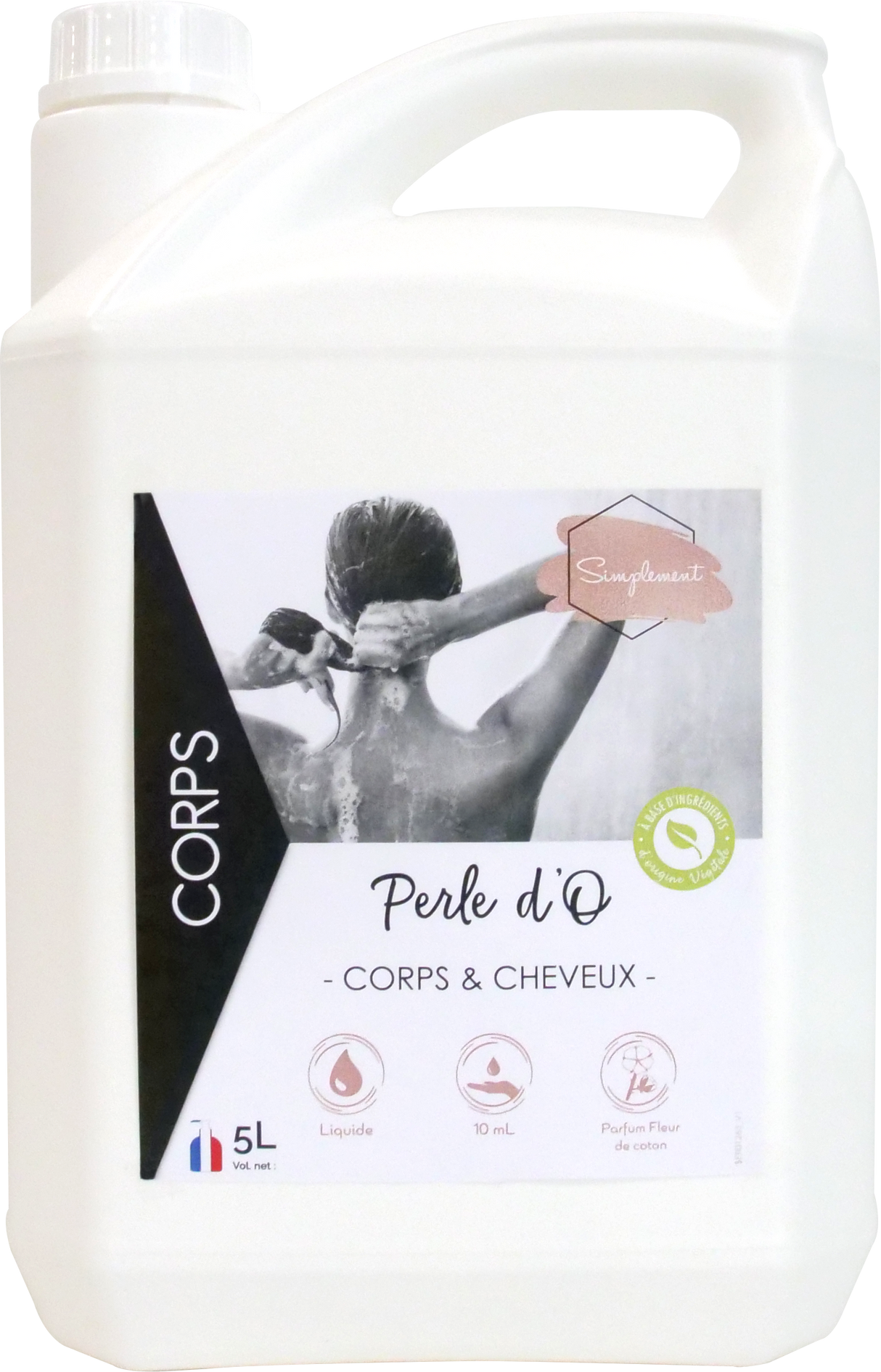 PERLE D'O - GEL DOUCHE CORPS ET CHEVEUX – GEL DOUCHE – HygiRéa