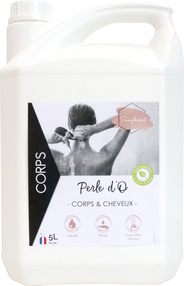 PERLE D'O - GEL DOUCHE CORPS ET CHEVEUX – GEL DOUCHE – HygiRéa