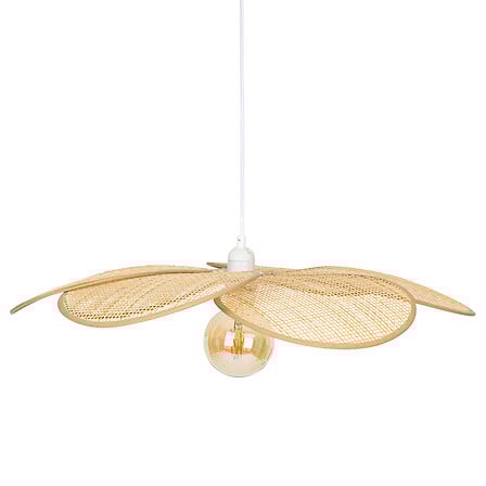 Suspension pétales Rym diam 62 cm bambou naturel – Suspensions lumineuses – HygiRéa