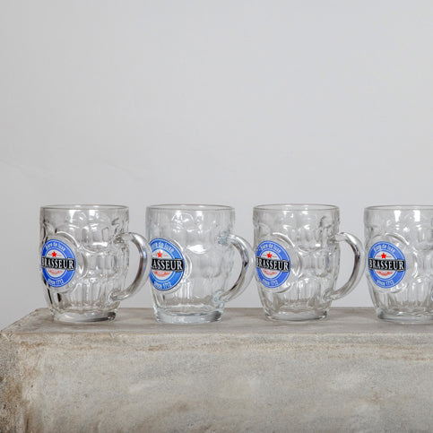 LOT DE 2 BOCKS À BIERE BRASSEUR 54CL EN VERRE – Verre à bière – HygiRéa