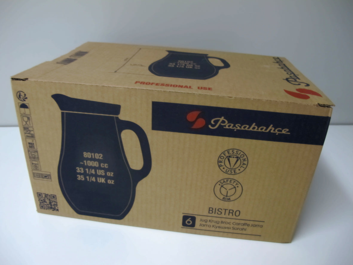 BROC PICHET EN VERRE 1L AVEC ANSE – Carafe, pichet et bouteille – HygiRéa