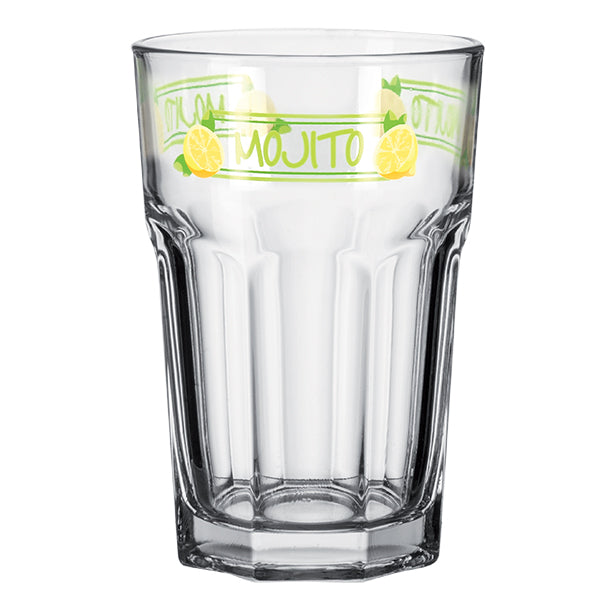 VERRE A MOJITO EN VERRE DECORE 36.5CL – Chope et gobelet – HygiRéa