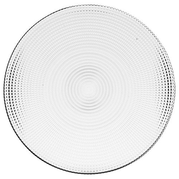 ASSIETTE PLATE GÉNÉRATION 27CM EN VERRE TRANSPARENT – Assiette – HygiRéa