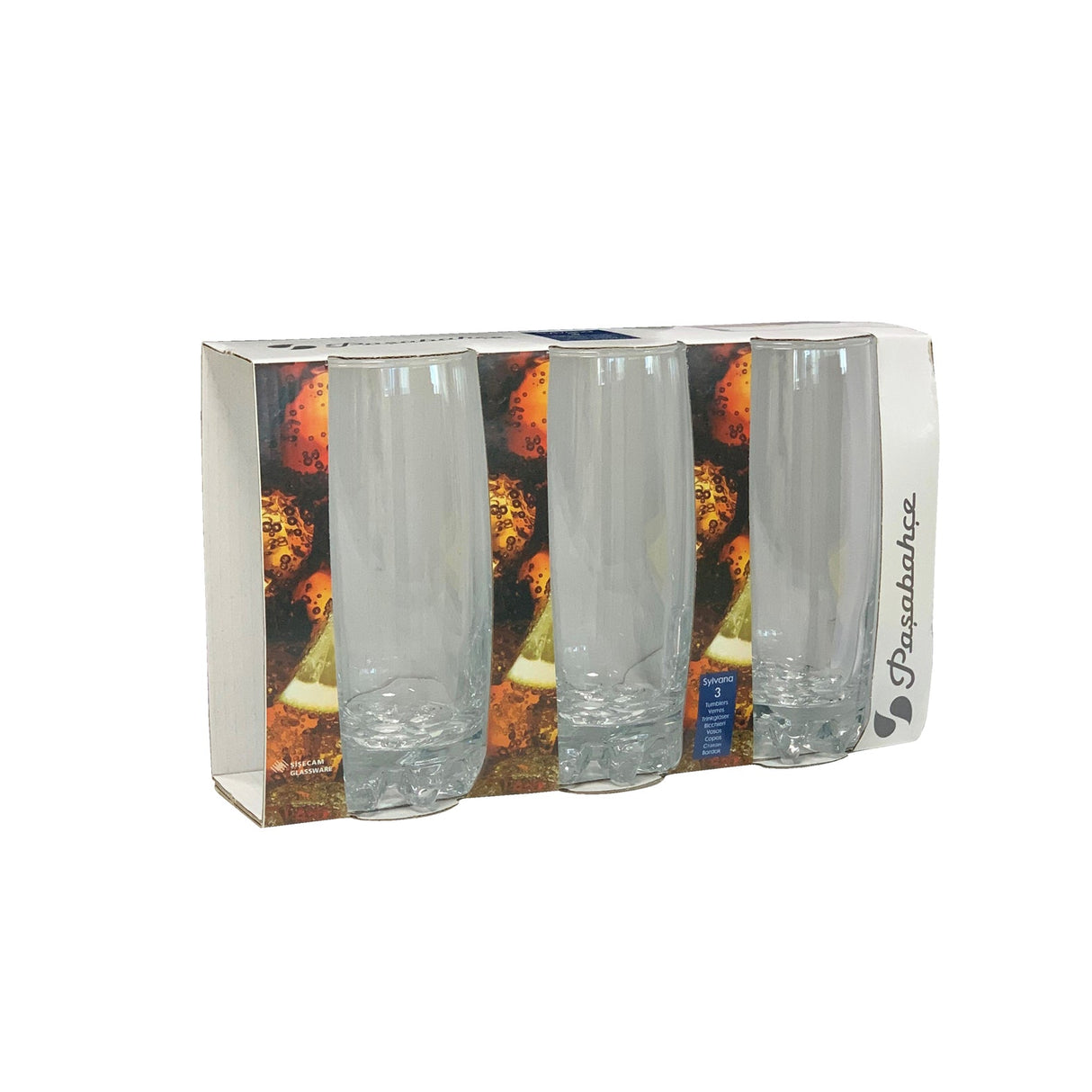 LOT DE 3 CHOPES EN VERRE DE 38.5CL FORME HAUTE SYLVANA – Chope et gobelet – HygiRéa