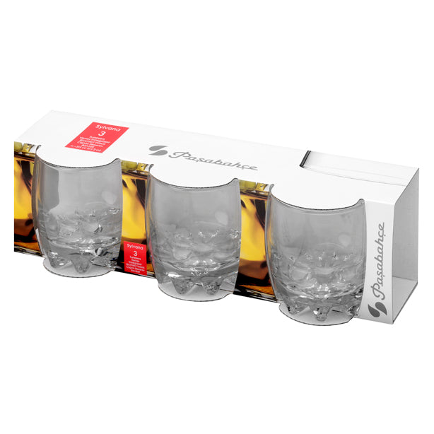 LOT DE 3 CHOPES EN VERRE DE 31.5CL FORME BASSE SYLVANA – Chope et gobelet – HygiRéa