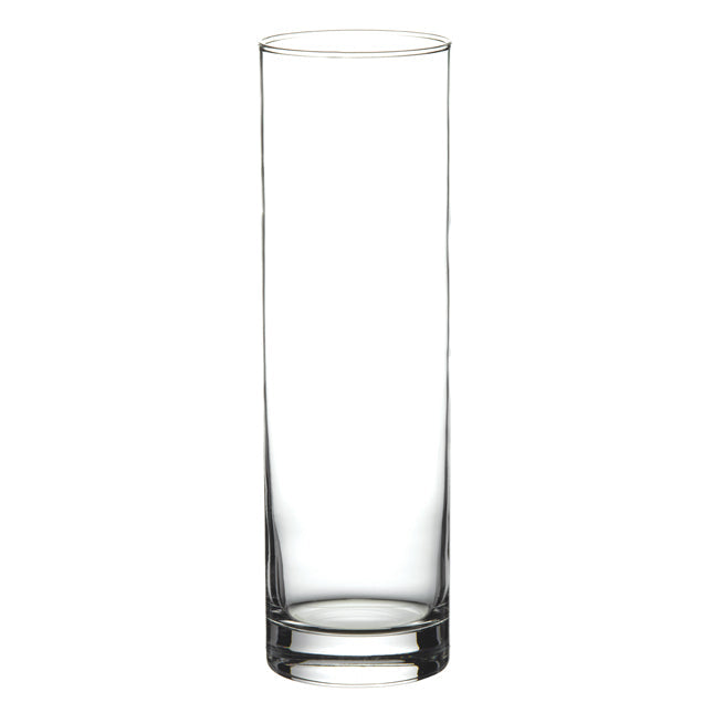 VASE HAUTEUR 26CM FORME DROITE EN VERRE TRANSPAR – Décoration – HygiRéa